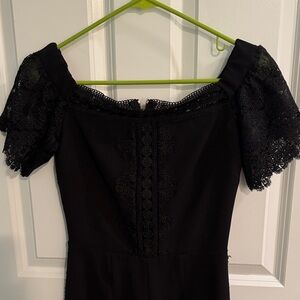 Ted Baker London Black Lace Jumpsuit